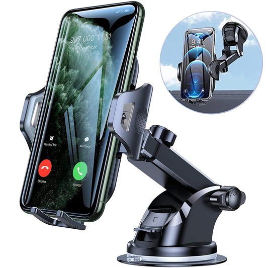 Car Phone Mount Long Arm Suction Cup Sucker Car Phone Holder Stand Mobile Cell Support For iPhone Xiaomi Redmi Samsung Huawei