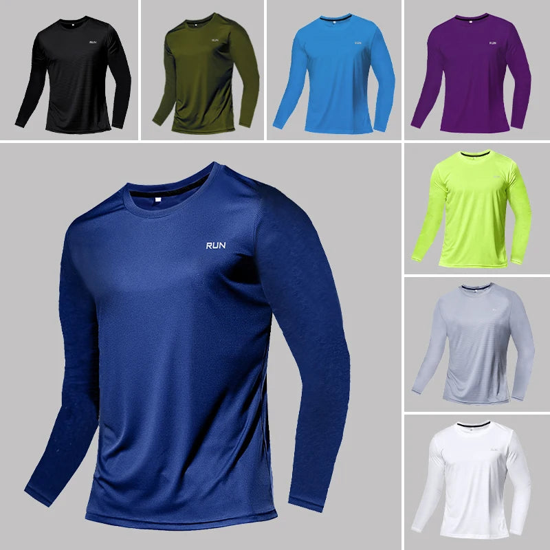 Men Women Quick Dry Long Sleeve Sport T Shirt Gym Jerseys Fitness Shirt Trainer Running T-Shirt Teenager Breathable Sportswears