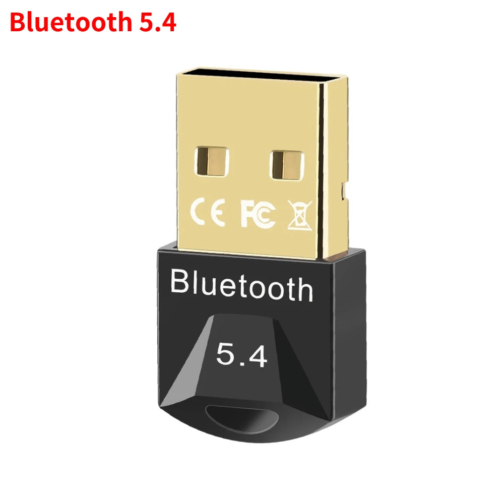 Bluetooth Adapter for Pc Usb Bluetooth 5.4 5.3 Dongle Receiver for Speaker Mouse Keyboard Music Audio Transmitter