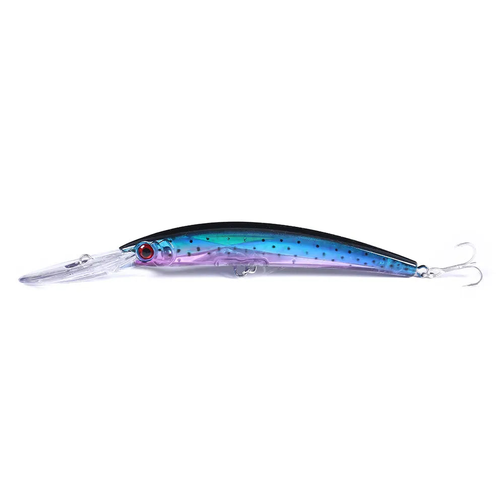 Hengjia 1 Pcs Minnow Fishing Lures 17cm  23g Quality Laser Wobblers 3D Lifelike Eyes Bass Pike Bait Artificial Pesca Hard Bait