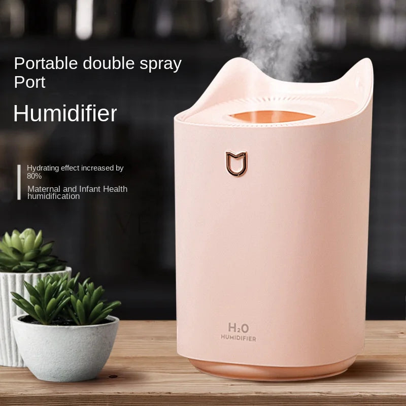 3000Ml Dual Jet Air Humidifier Large Capacity Atomizer Ultrasonic Aroma Diffuser Cool Mist Maker Air Humificador Purifier