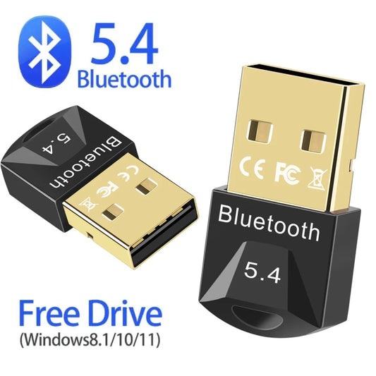 Bluetooth Adapter for Pc Usb Bluetooth 5.4 5.3 Dongle Receiver for Speaker Mouse Keyboard Music Audio Transmitter