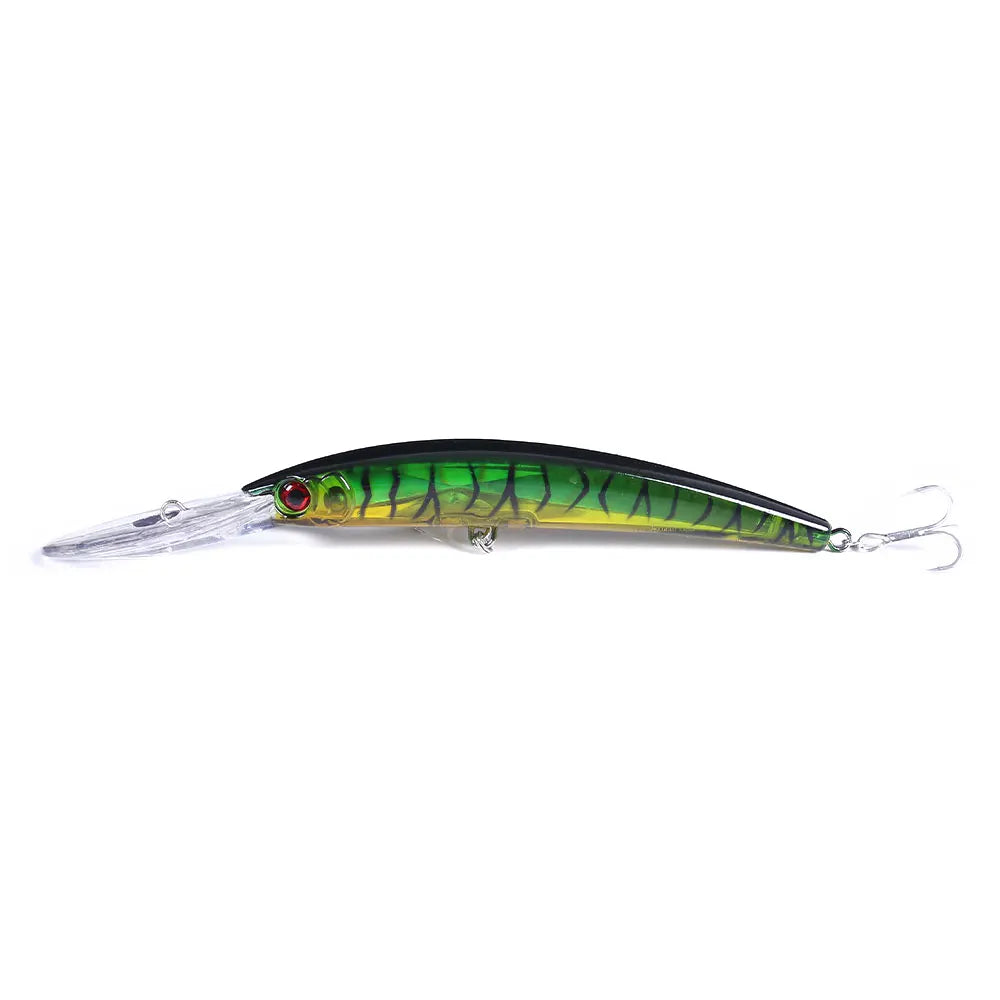 Hengjia 1 Pcs Minnow Fishing Lures 17cm  23g Quality Laser Wobblers 3D Lifelike Eyes Bass Pike Bait Artificial Pesca Hard Bait