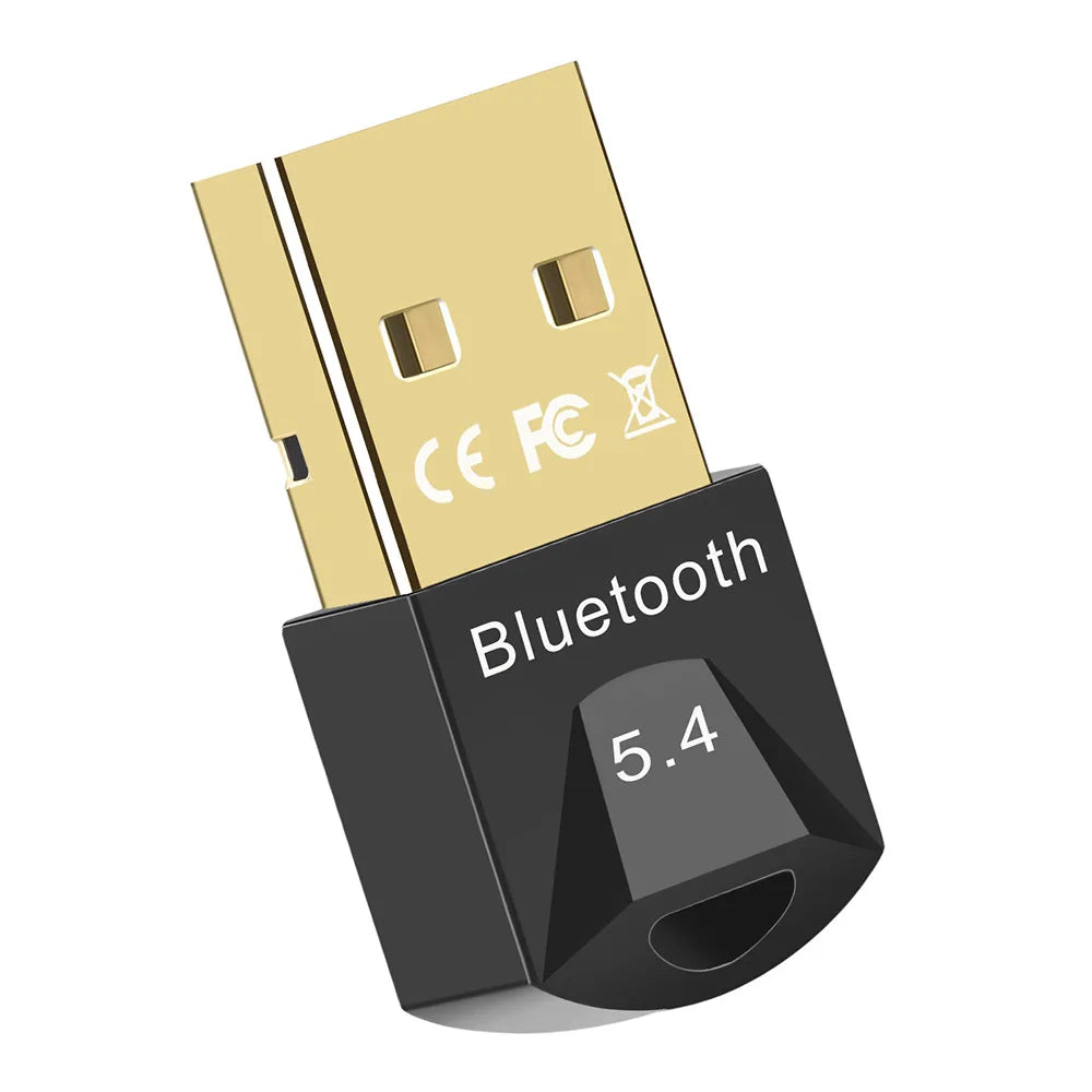 Bluetooth Adapter for Pc Usb Bluetooth 5.4 5.3 Dongle Receiver for Speaker Mouse Keyboard Music Audio Transmitter