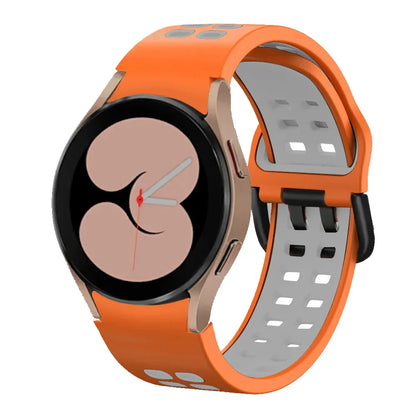 Silicone Strap for Samsung Galaxy Watch 6 4 Classic 47mm 43mm 46mm 42mm 5 Pro 45mm Two-Color Bracelet Watch 7/6/5/4 44mm 40mm