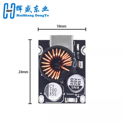 Support PD3.0 (PPS) 65W fast charge module Qualcomm QC2.0 and QC3.0 output protocol Type-C interface Fast protocol FCP SCP AFC