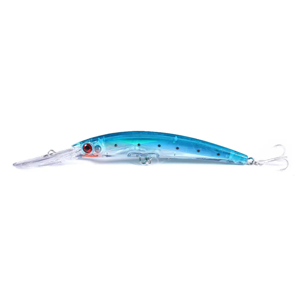 Hengjia 1 Pcs Minnow Fishing Lures 17cm  23g Quality Laser Wobblers 3D Lifelike Eyes Bass Pike Bait Artificial Pesca Hard Bait